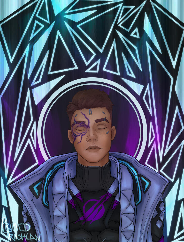 Portrait of my Tenno OC, Ren Malakye