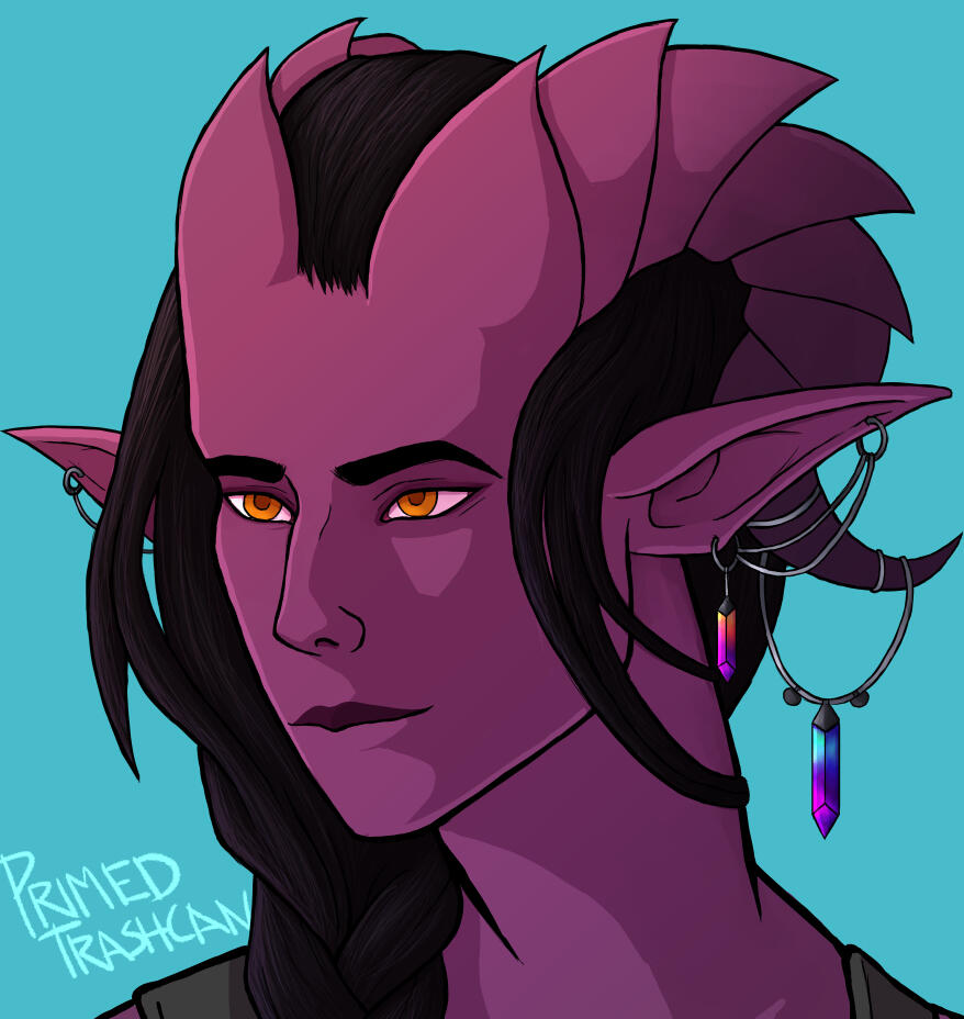 Portrait of a DnD OC, Karira Mercury